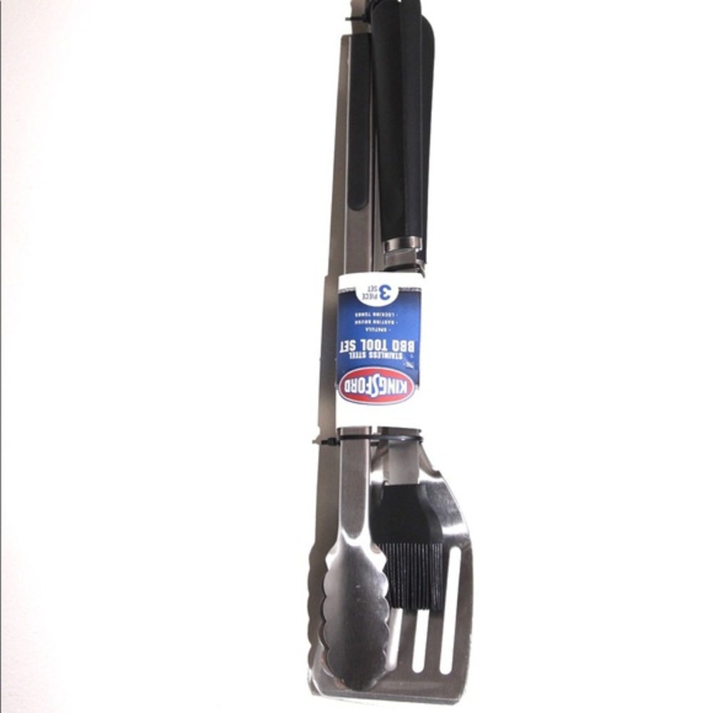 Kingsford 3 piece bbq stainless steel grill tools